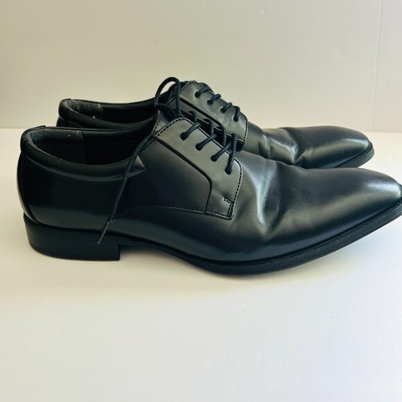 Alfani Mens Andrew Black Lace Up Derby Dress Shoes Size 9.5 M - Picture 6 of 10
